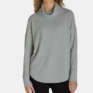 Gray/Green Turtleneck